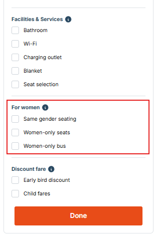 Japan Bus Ticket website